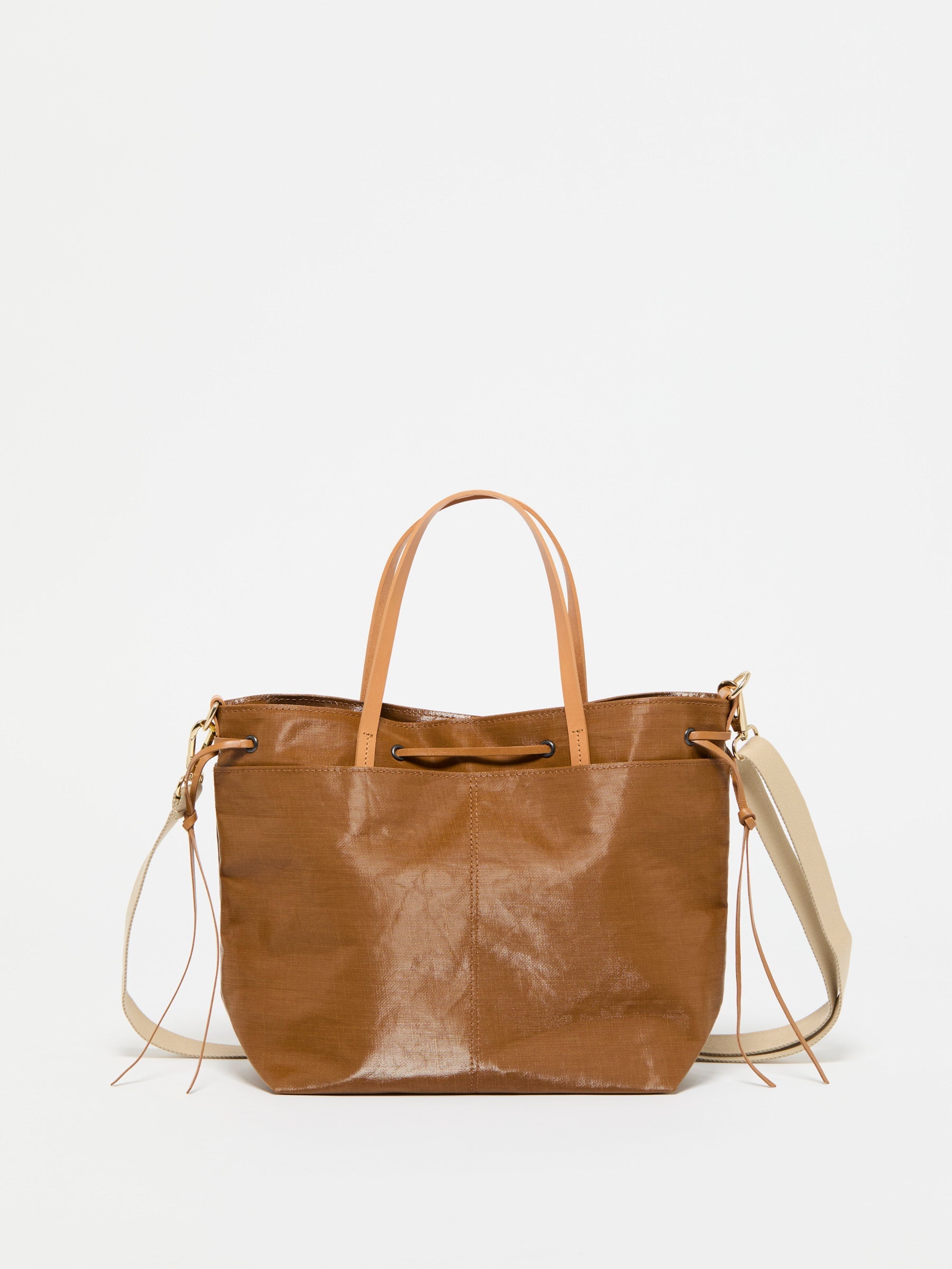 Emy Linen Tote Bag -Havana