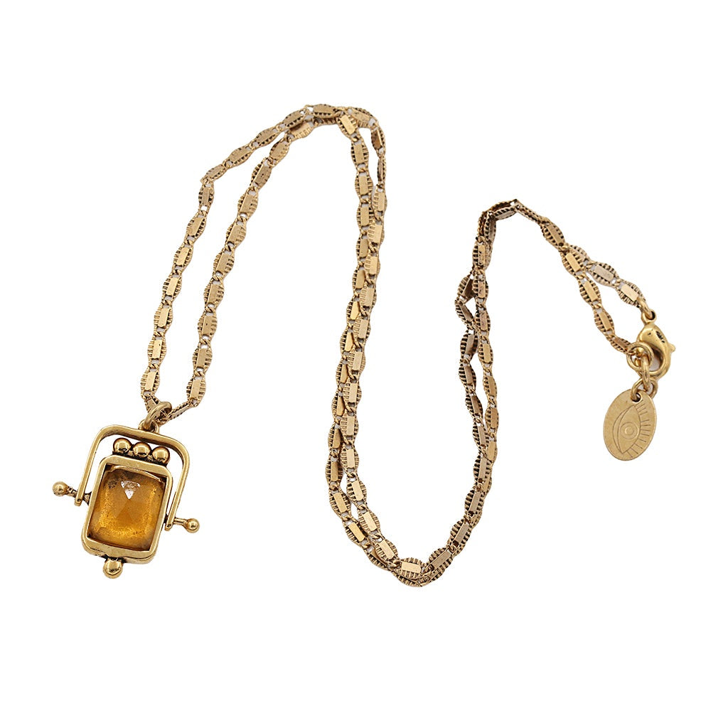 Pivot Strength Necklace - Citrine