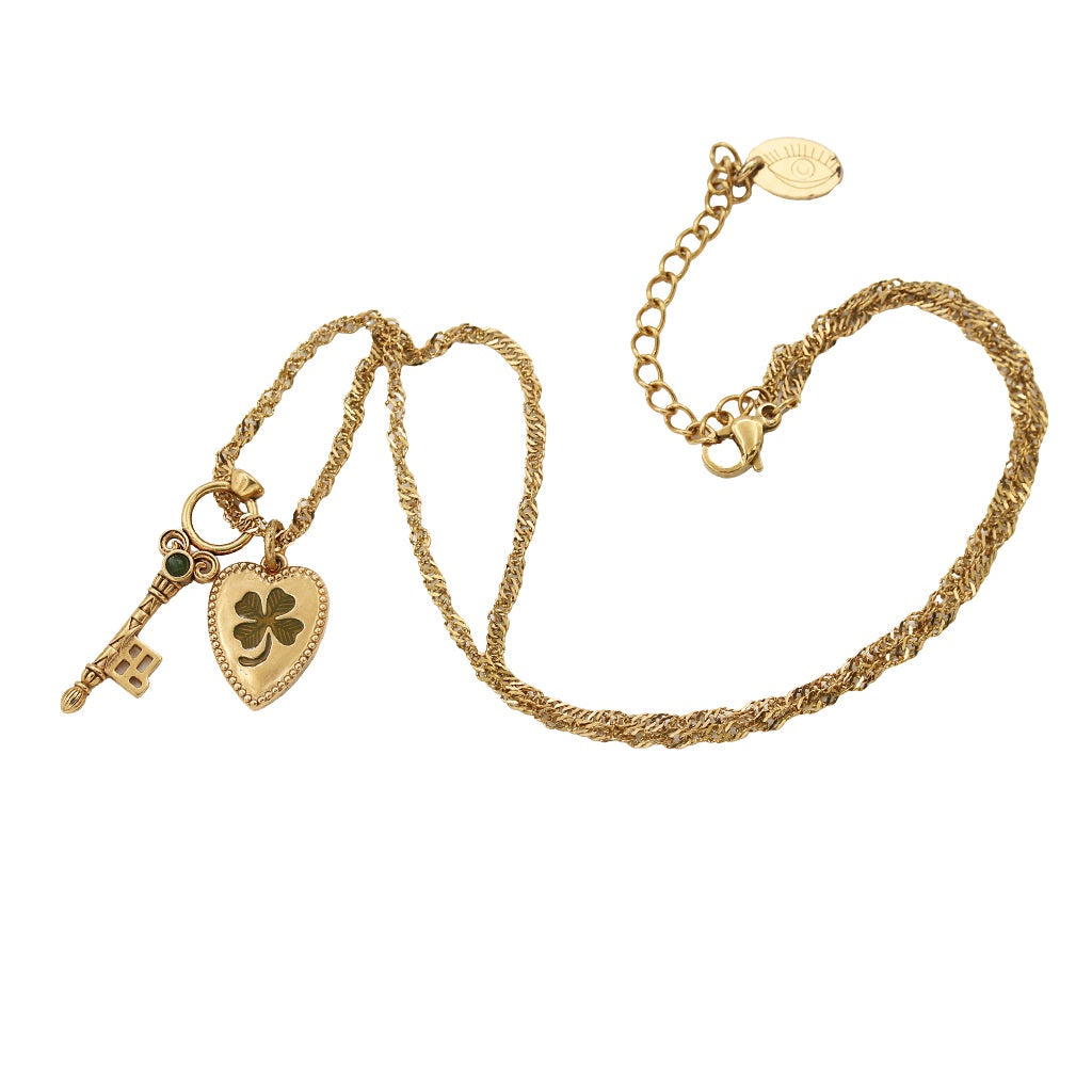 Sacha Heart Key Necklace