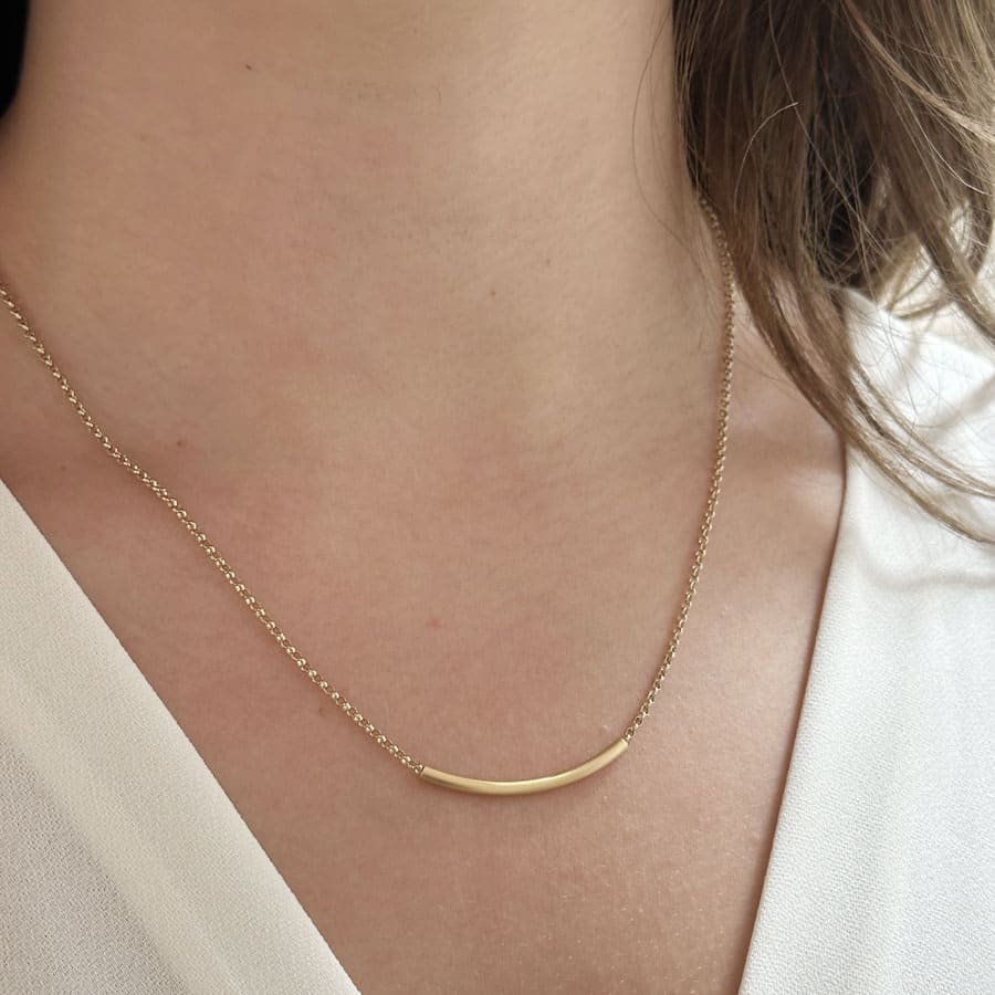 London "U" Necklace - Gold