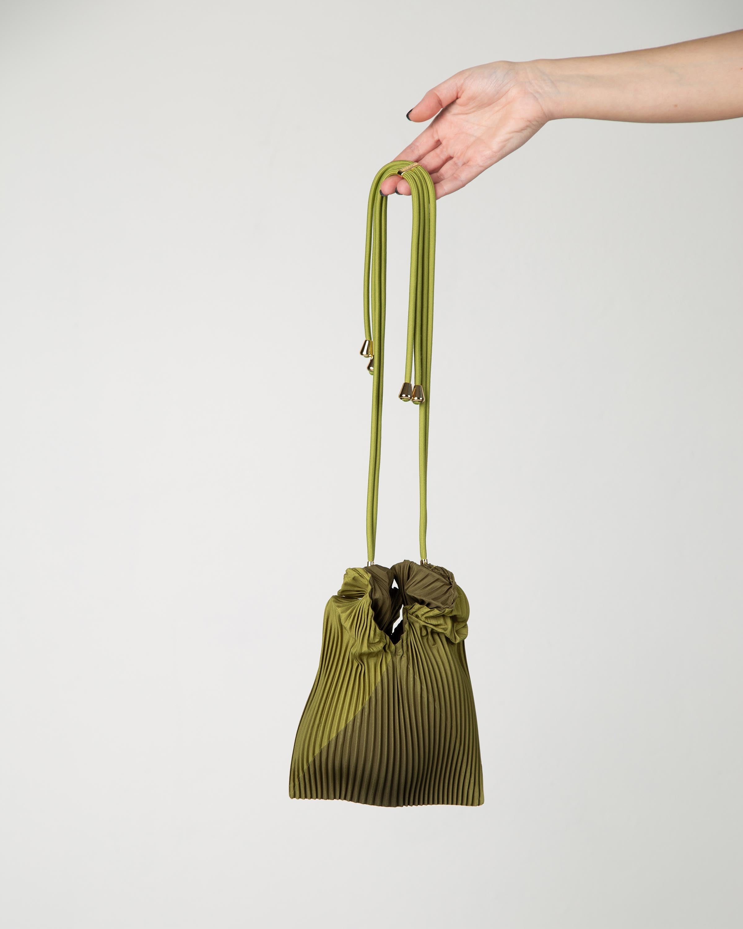 Woodbine Pleated Pouch Bag