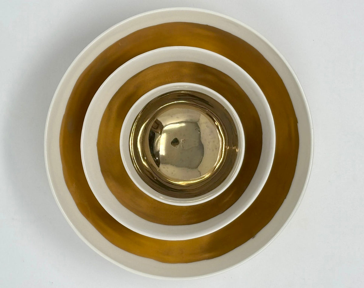 Porcelain Shine Bowl White Edge