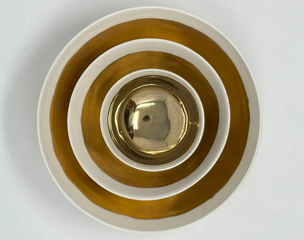 Porcelain Shine Bowl White Edge