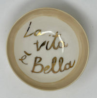 Porcelain Italian Shine Writing Bowl