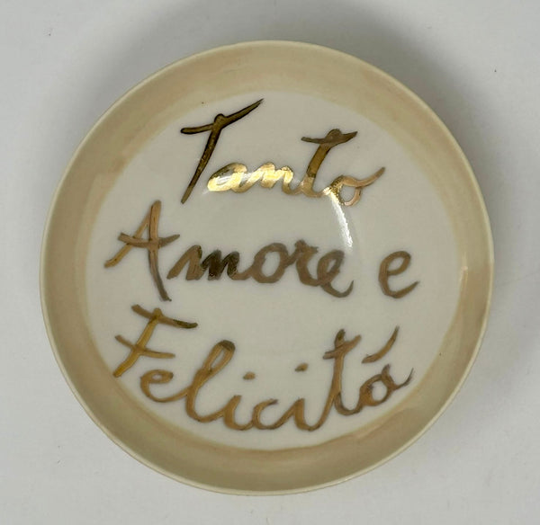Porcelain Italian Shine Writing Bowl