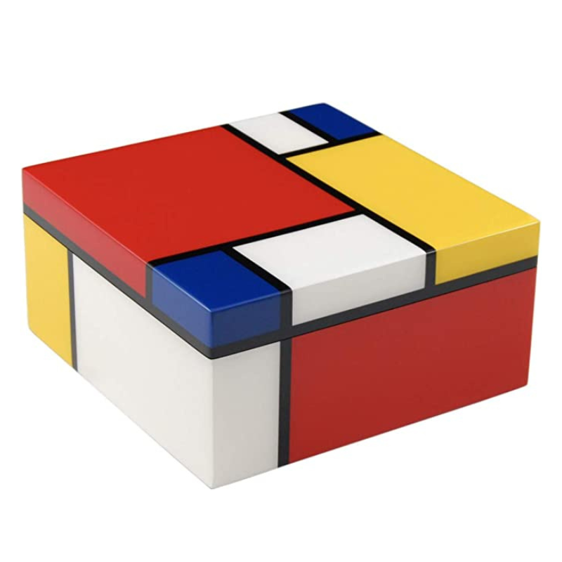 Mondrian Hinged Lacquered Box