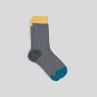Cotton Socks Grey Stripes
