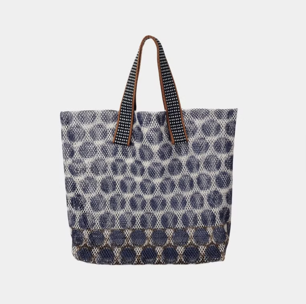 Small Mesh Tote Bag - INDIGO