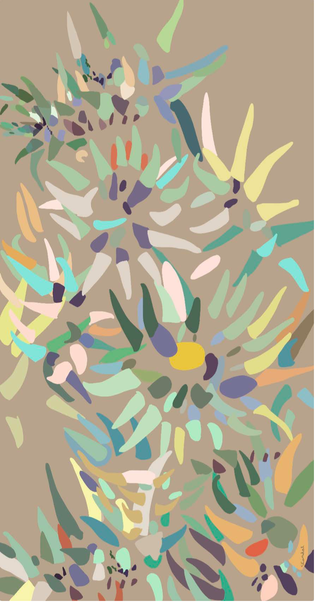 Day Flower Scarf