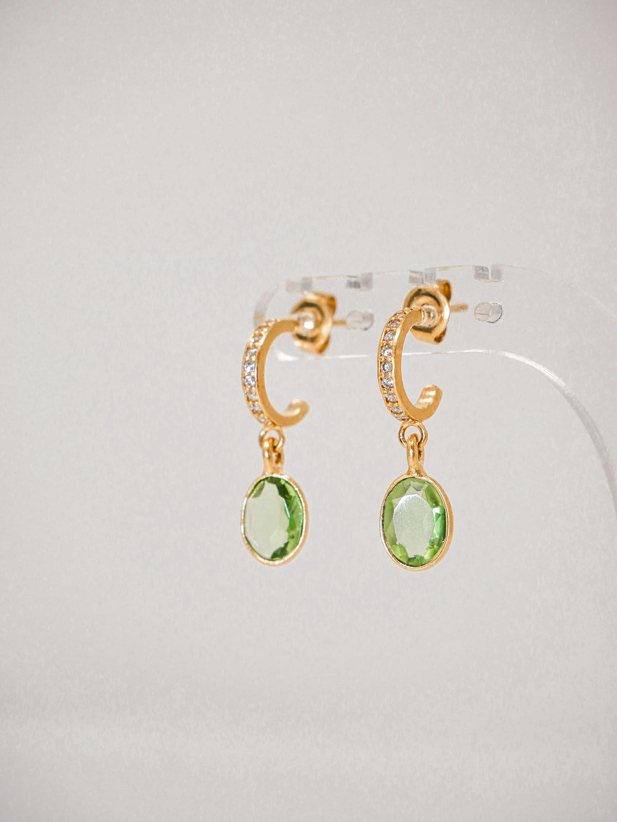 Berry Earrings Amythyst Green