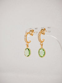 Berry Earrings Amythyst Green