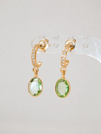 Berry Earrings Amythyst Green