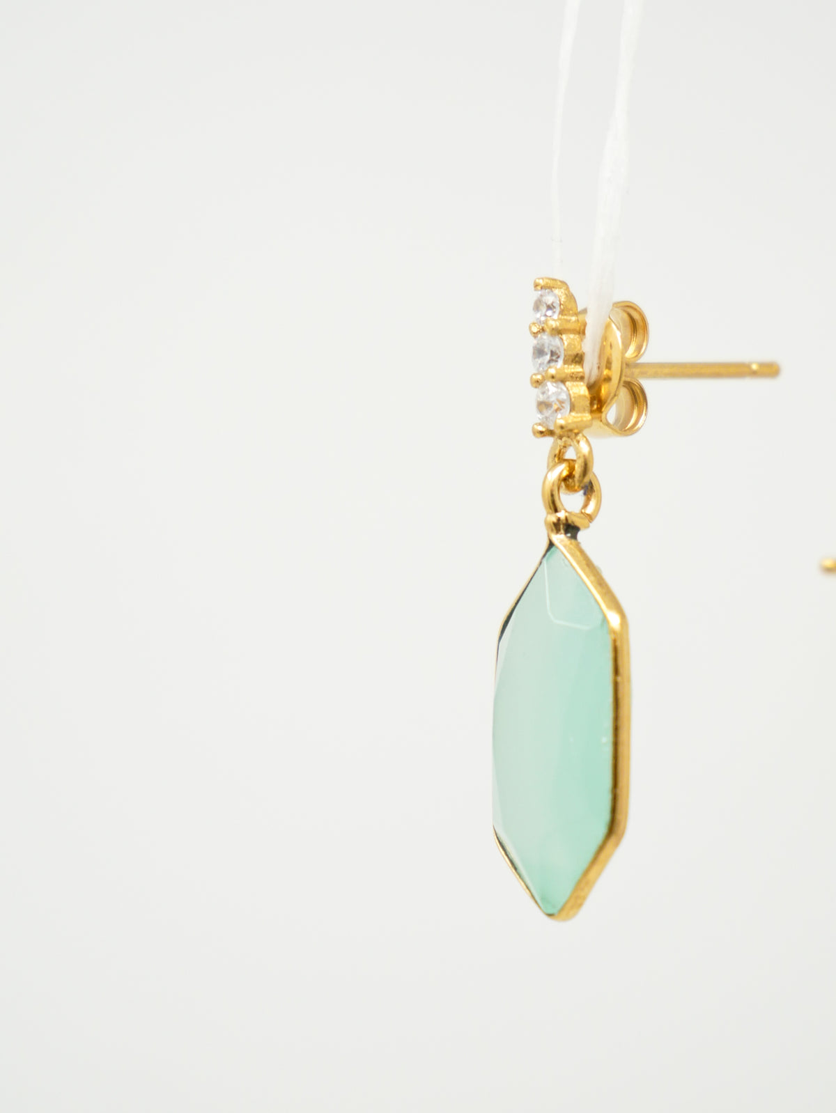 Hexa Chalcedony Earrings