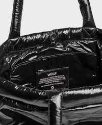 Black Glossy Tote Bag