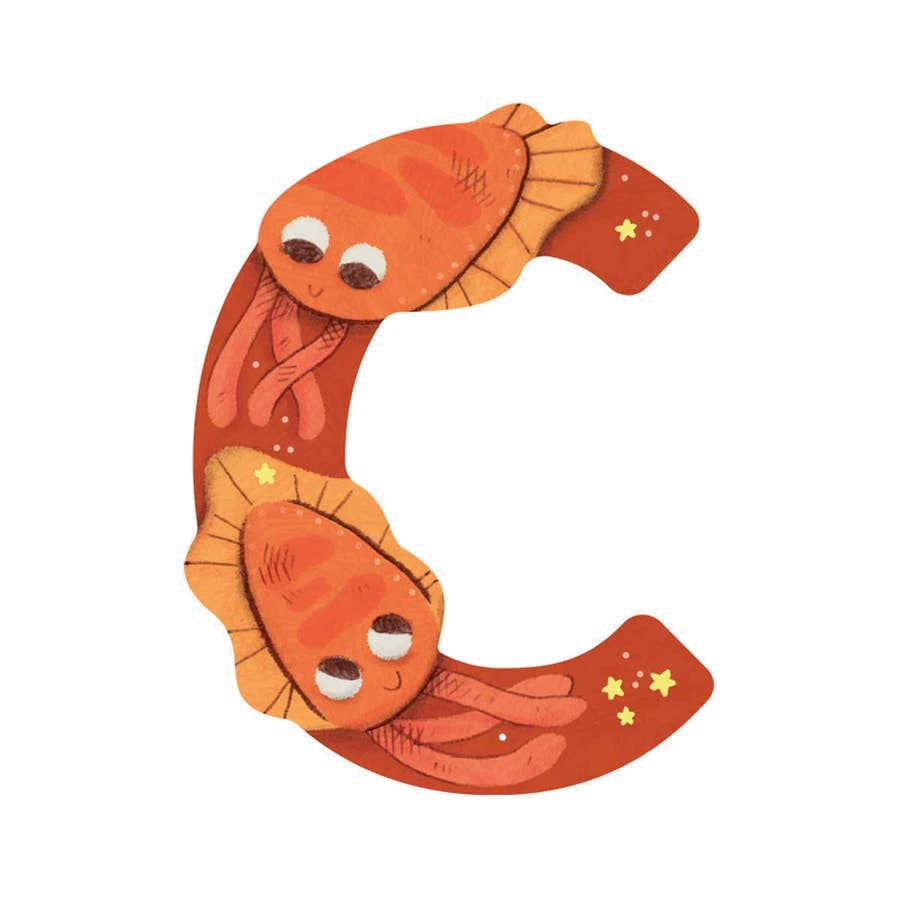 Wooden Letter C