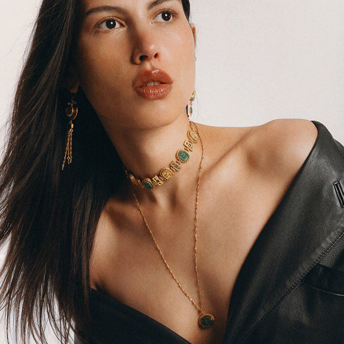 Zana Pivot Necklace - Onyx