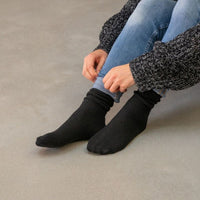 Billy Belt women's wool/angora socks - BLACK