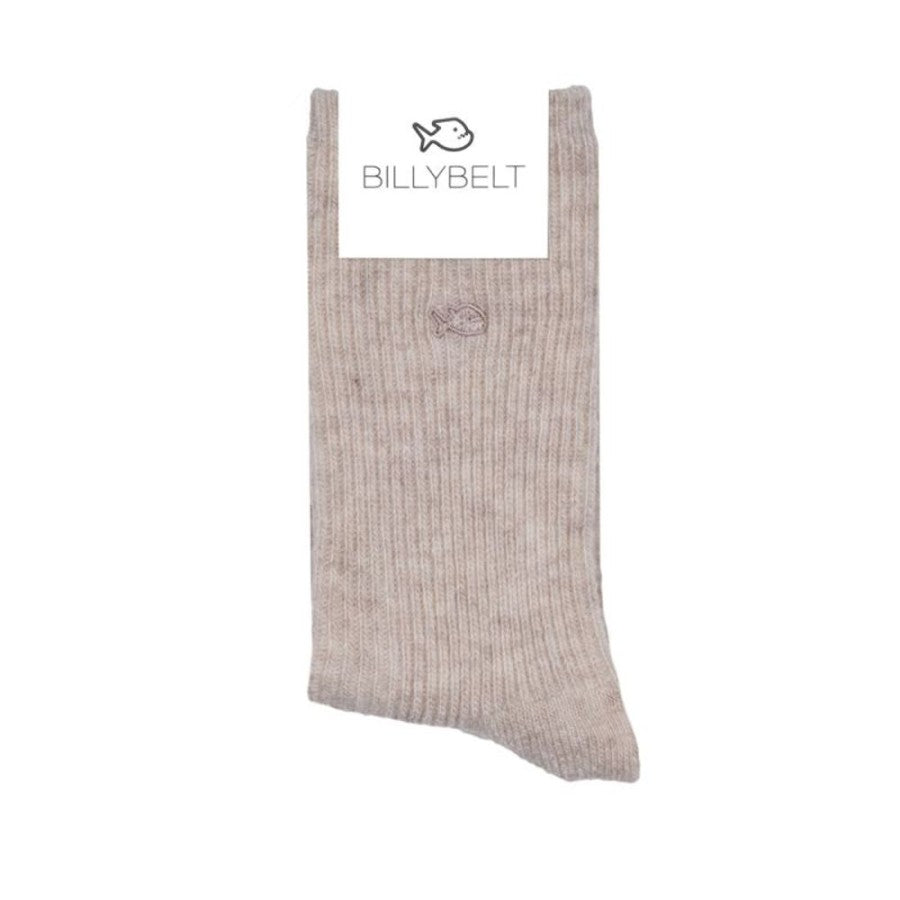 Billy Belt women's wool/angora socks - OATMEAL