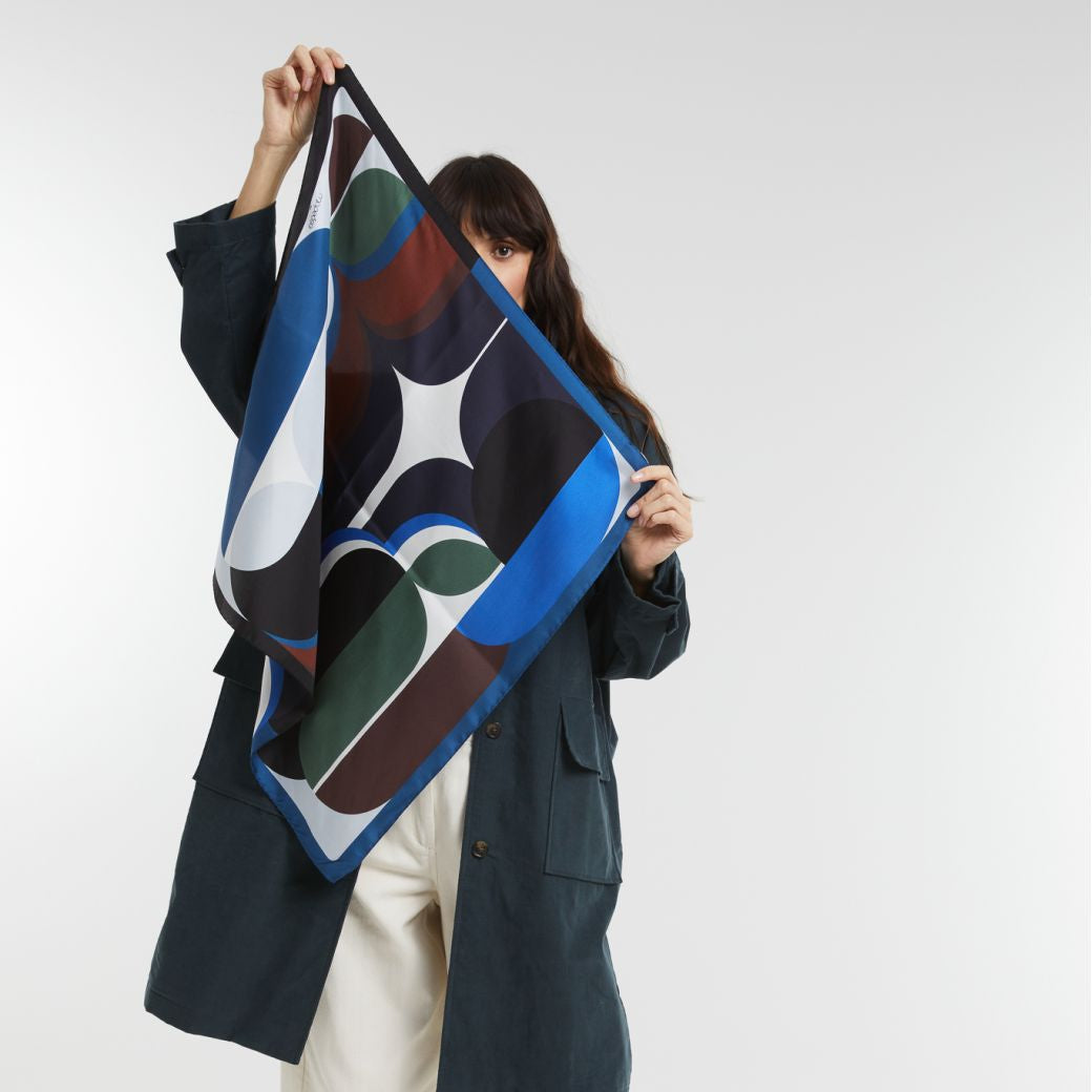 Blue Wonder Silk Square