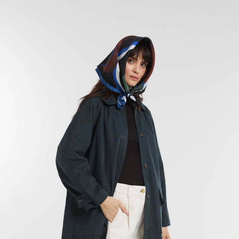 Blue Wonder Silk Square
