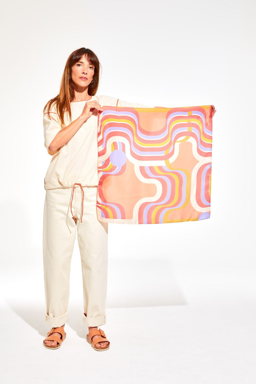 Nèbuleuse Peach Scarf