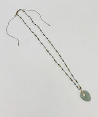 Axel Cord Necklace Green Apatite Quartz