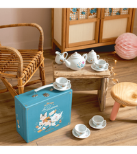 Ceramic Tea Set in Suitcase