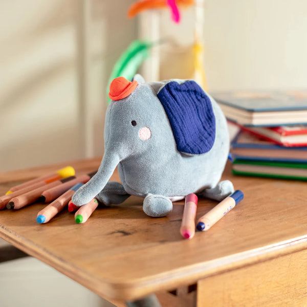 Small Elephant Soft Rattle Toy
