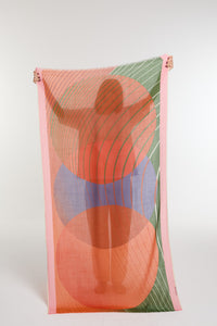 Orange Astre Scarf