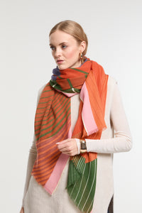 Orange Astre Scarf
