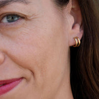 Rock & Soul Hoop M Earrings Gold