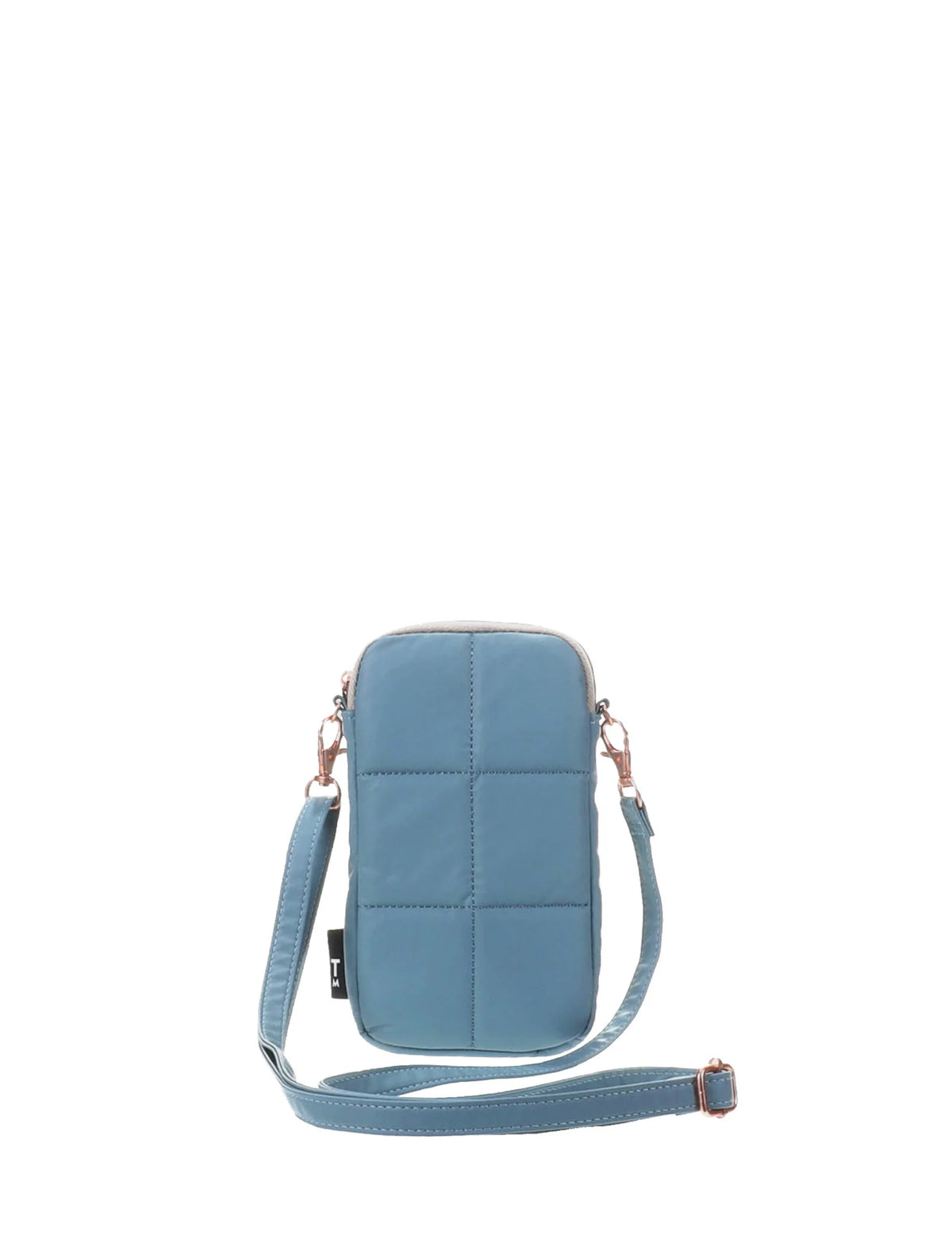 Luce Puffy Phone Pouch - Stone Blue