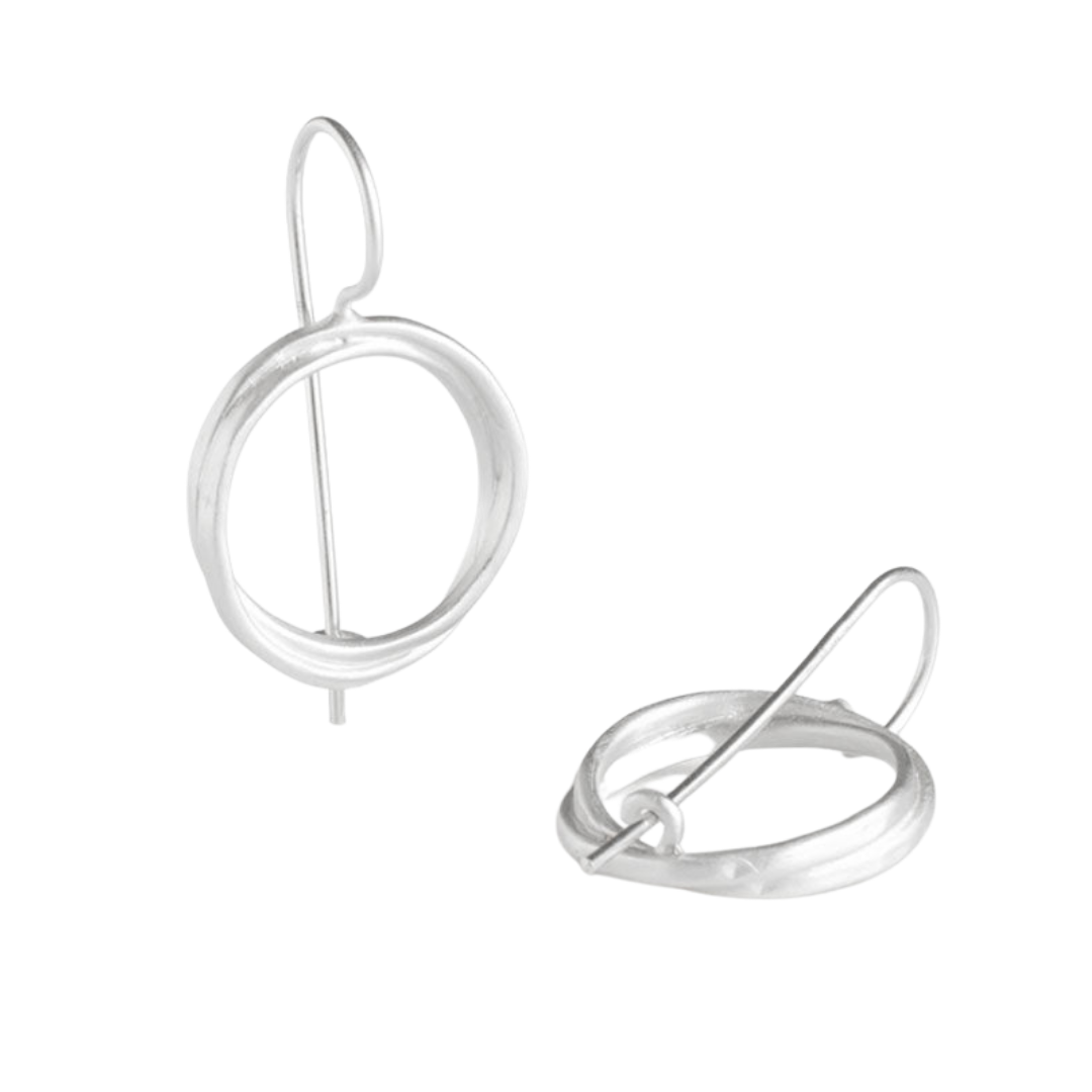 Sophie Twin Medium Hippies Earrings Silver