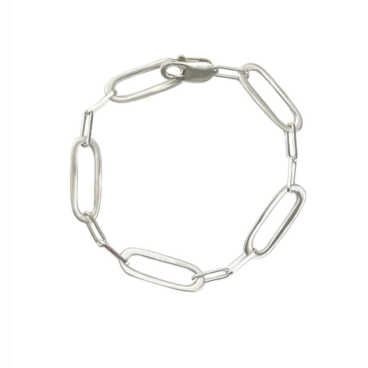 Rectangle Link Bracelet - Silver