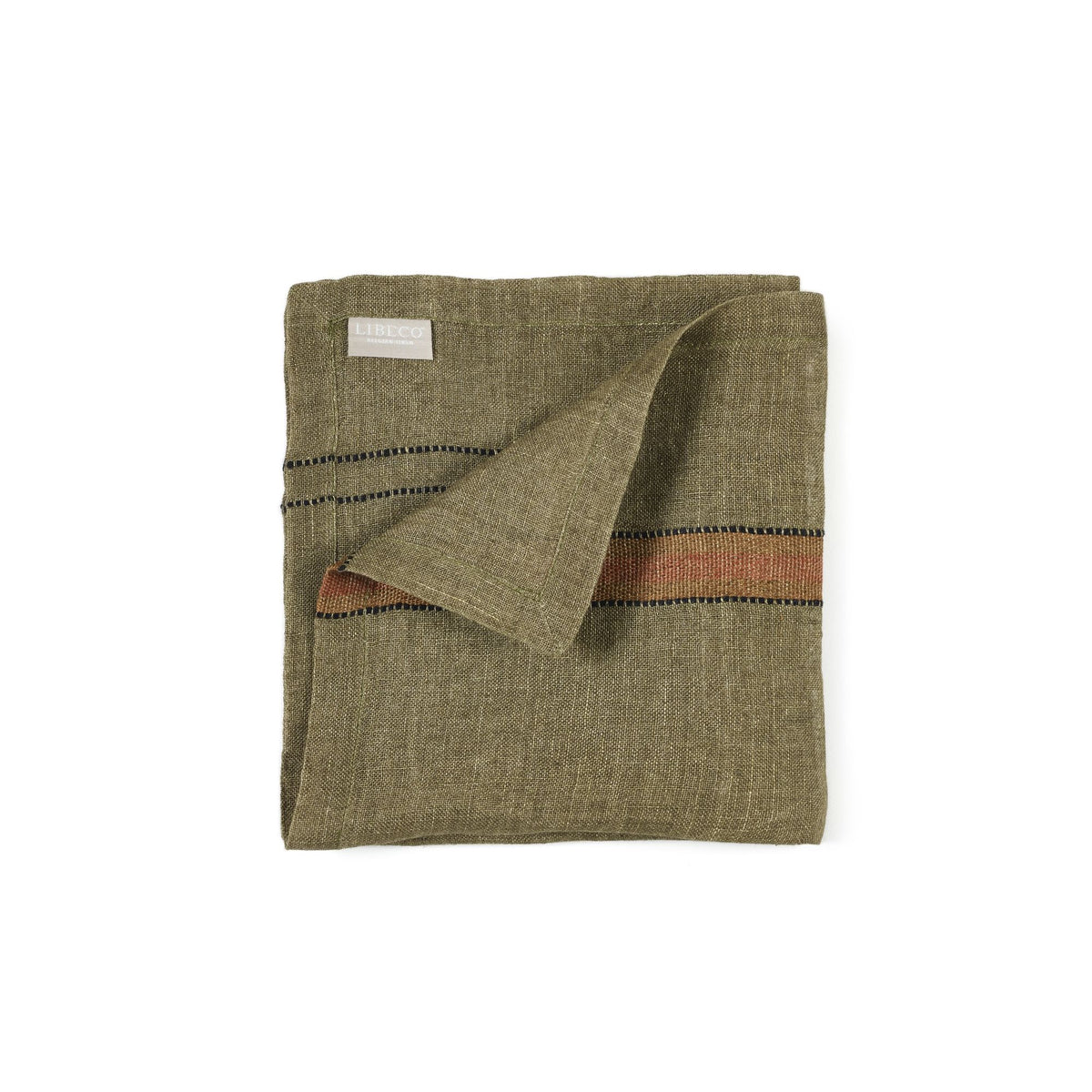 Marie Linen Napkin - Green Stripe