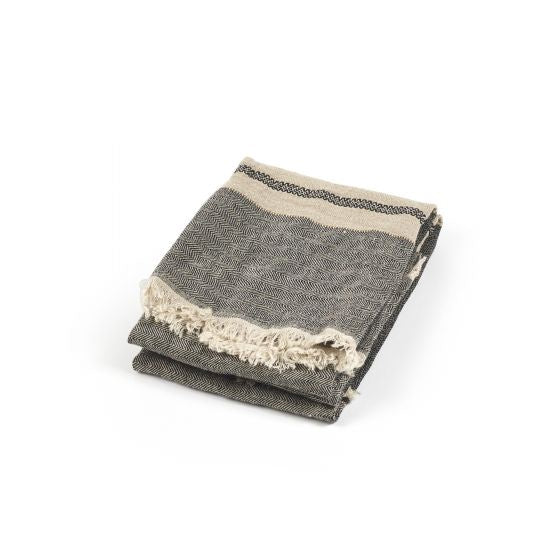 The Belgian Linen Tea Towel - Tack Stripe