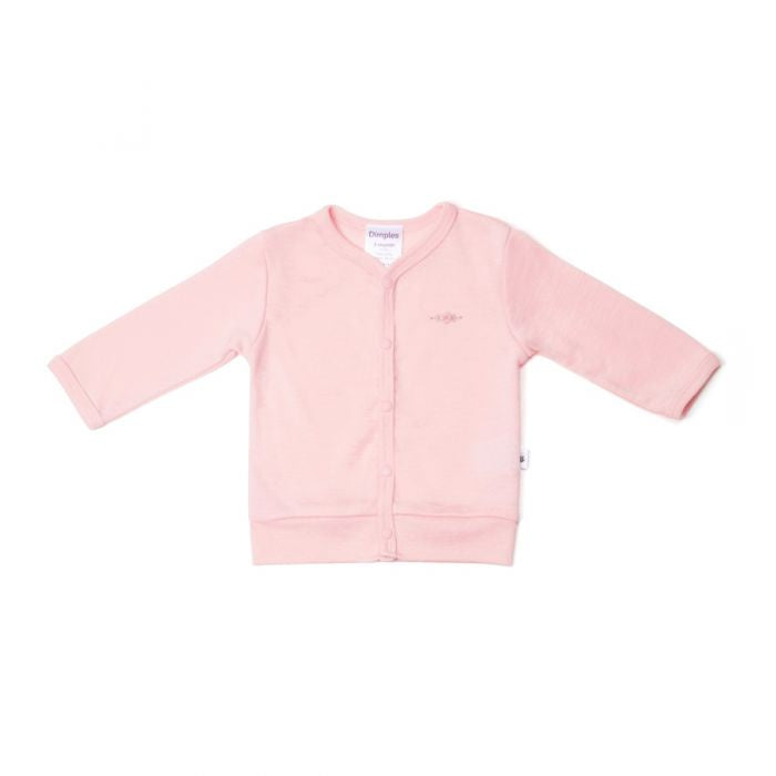Merino Cardigan - Pink Rose