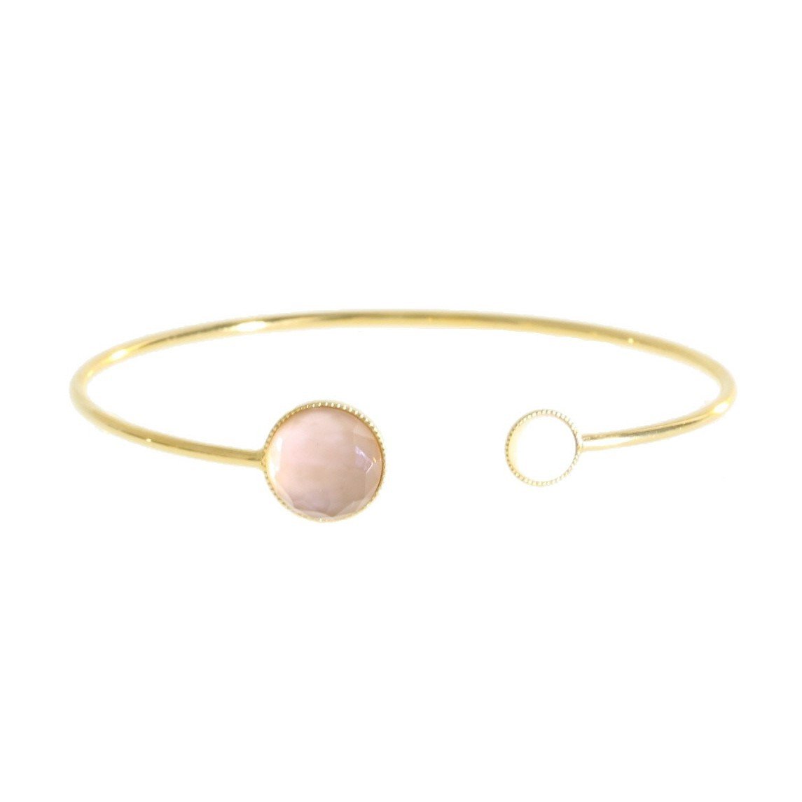 Pom Crystal Bracelet Nude