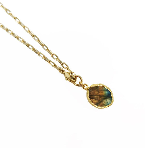 Baby Kurt Necklace/ Wrap Bracelet Labradorite