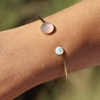Pom Crystal Bracelet Nude