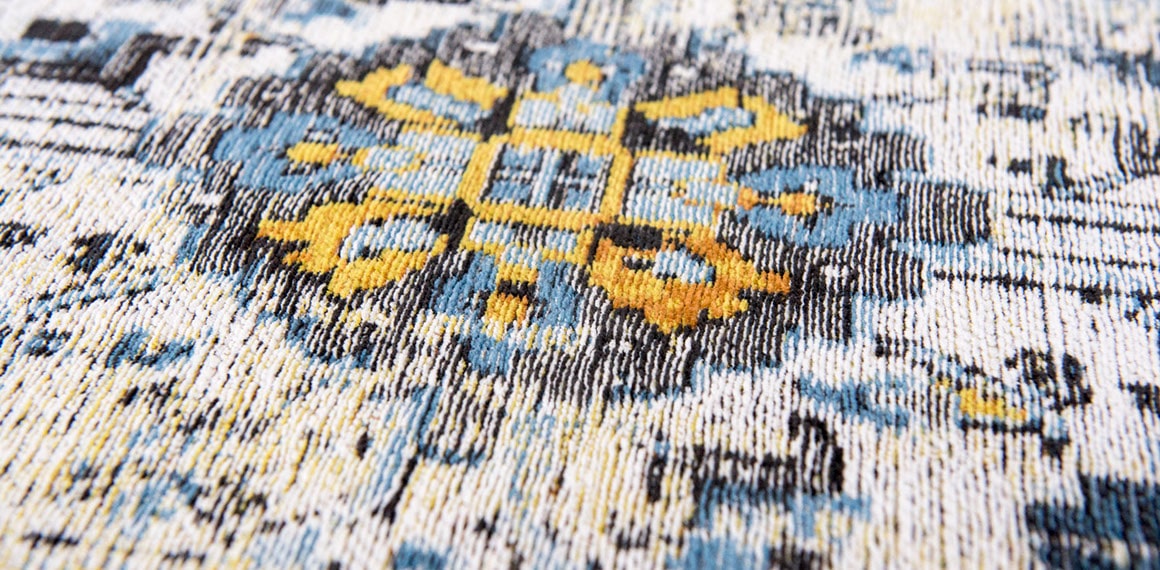 close up pattern detail of rug