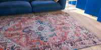 detail of patterns on rug in livingroom
