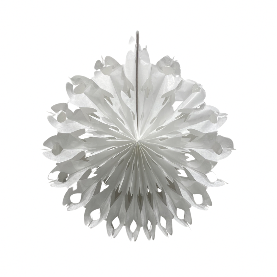 Bloom Snowflake Decoration - White