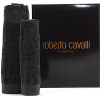 Roberto Cavalli Logo Towels - Dark Grey
