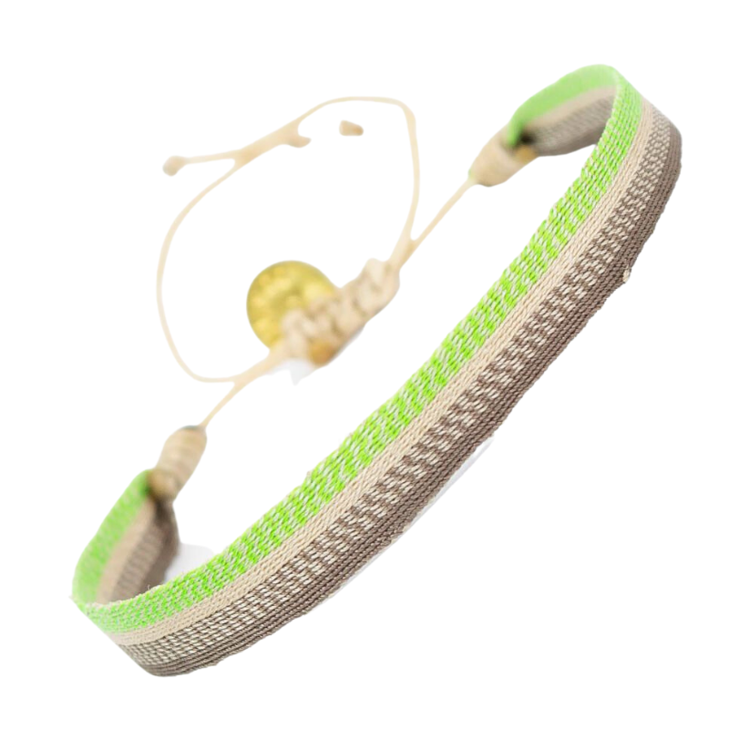 Argantinas 120 Bracelet - Green & Taupe