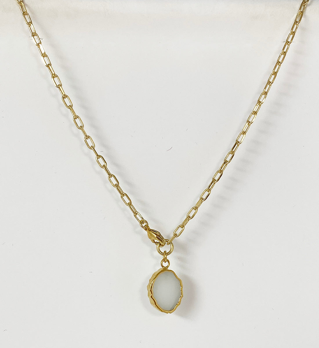 Baby Kurt Necklace/ Wrap Bracelet White Agate