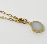 Baby Kurt Necklace/ Wrap Bracelet White Agate