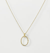 Hope  Medallion Deep Zirconium Necklace