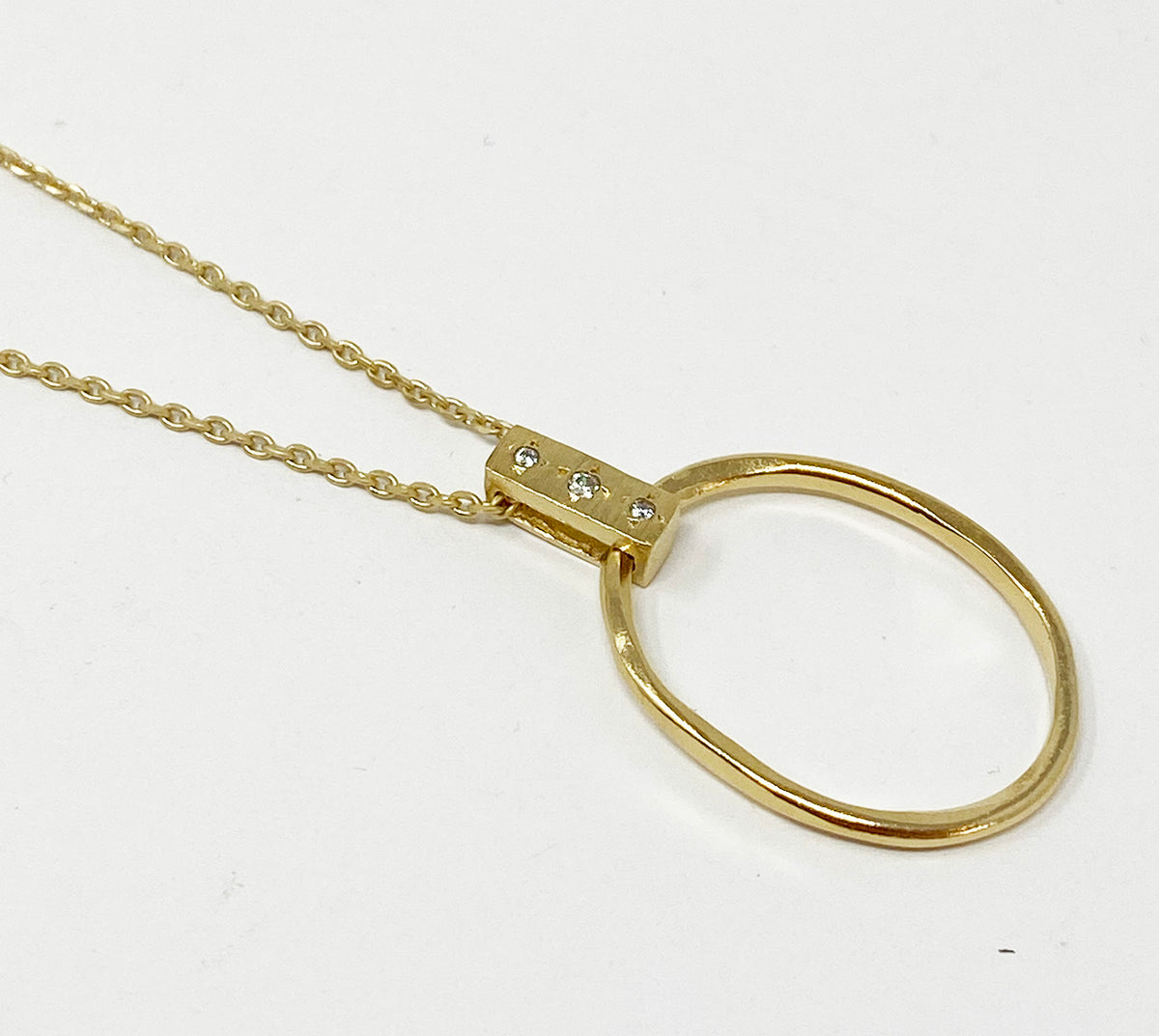 Hope  Medallion Deep Zirconium Necklace