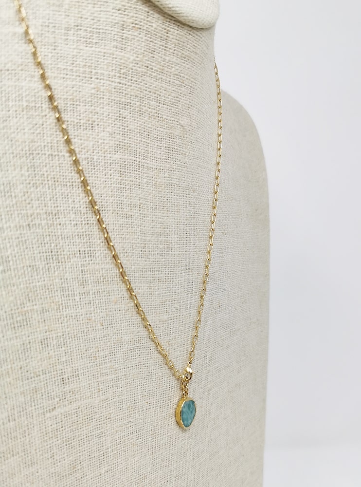 Baby Kurt Necklace/ Wrap Bracelet Amazonite